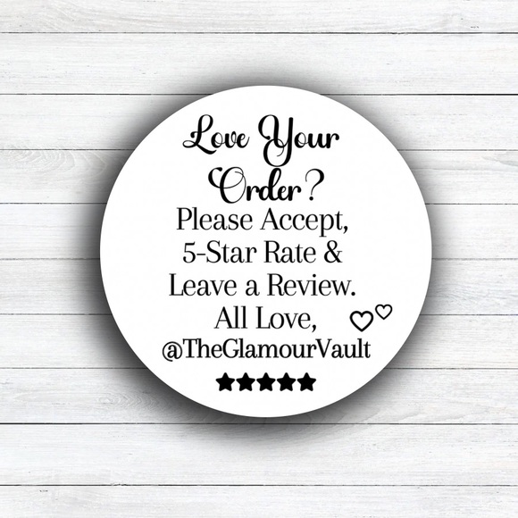 100 Personalized Loved it! Please Leave a Review Stickers - Picture 9 of 10